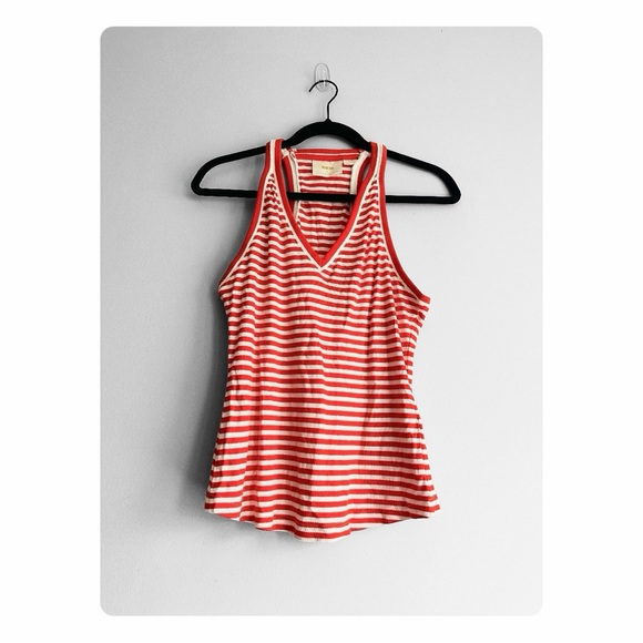 β
Maeve by Anthropologie Striped Tank Top - Orange/White β
- Picture 3 of 16